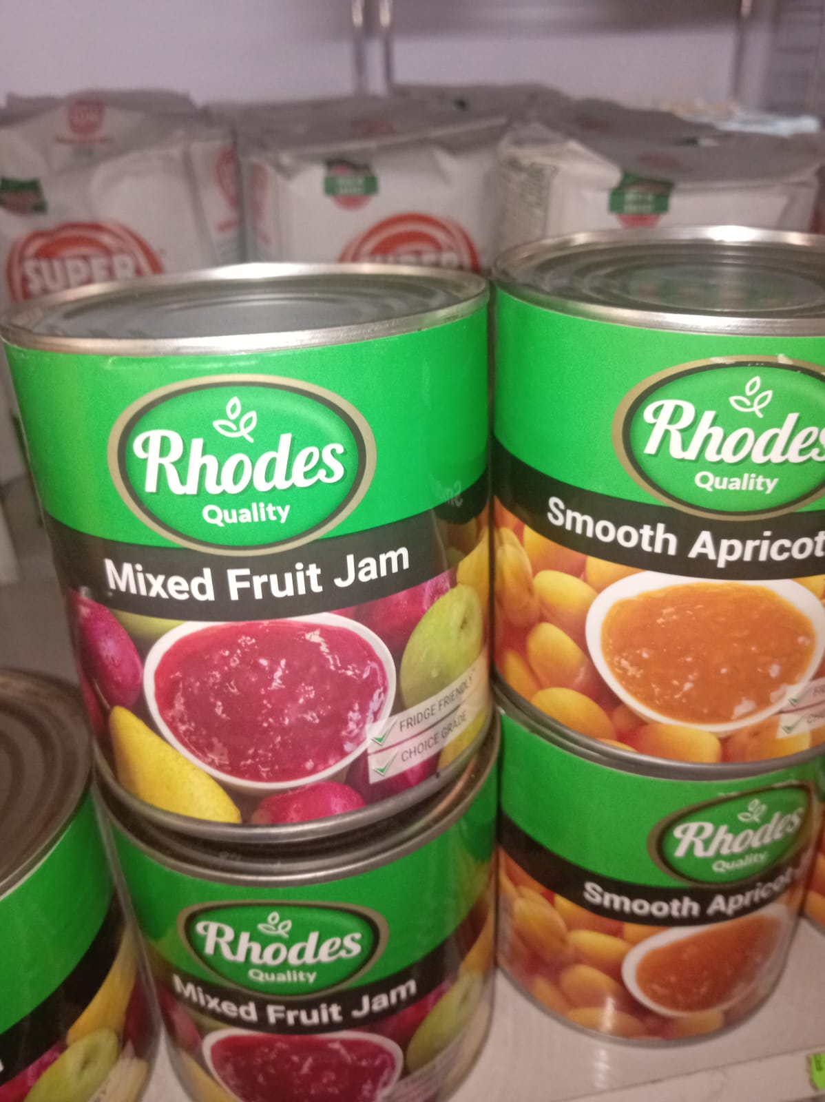 Rhodes Quality Mixed Fruit Jam And Smooth Apricot Jam (900g) Can