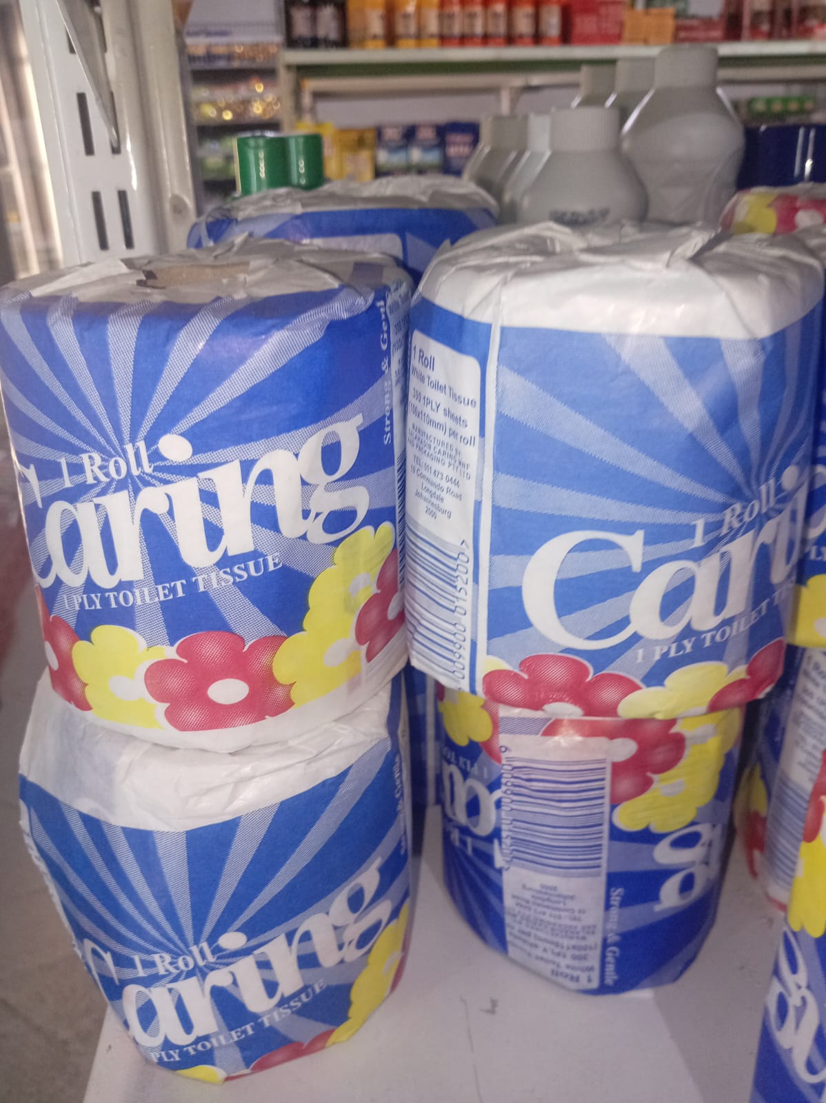 Caring 1-Ply Toilet Tissue (1 Roll)